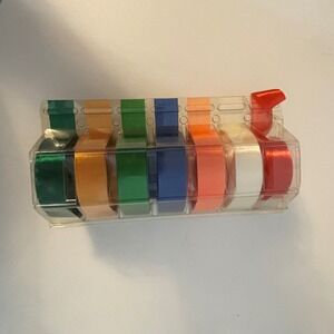 Vintage 3M‎ Sasheen Ribbon Keeper Pack 7 Rolls Multi Color Craft Gift Wrap 744-S